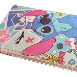 Cuaderno Stitch Tapa Blanda Rayado 58 Hojas azul