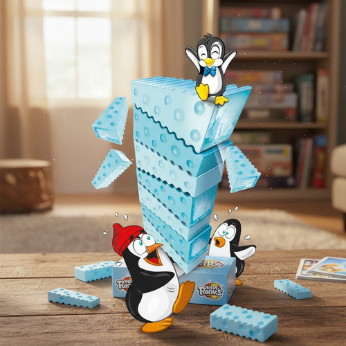 Juego Bloques Locos Pinguinos No Dejes Caer Torre Puente