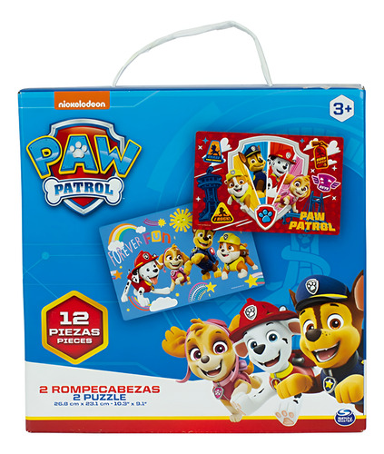 Puzzle Paw Patrol 12 Piezas 2 Puzzles - Image 5