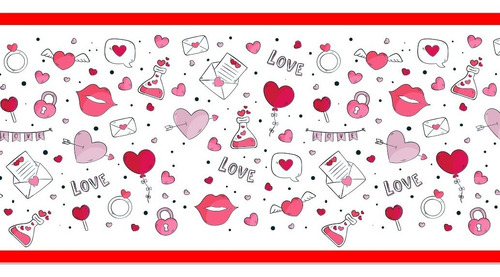 Mod-b7 Guardas Autoadhesivas Amor Corazones Pared X 10mts Varios - Image 3