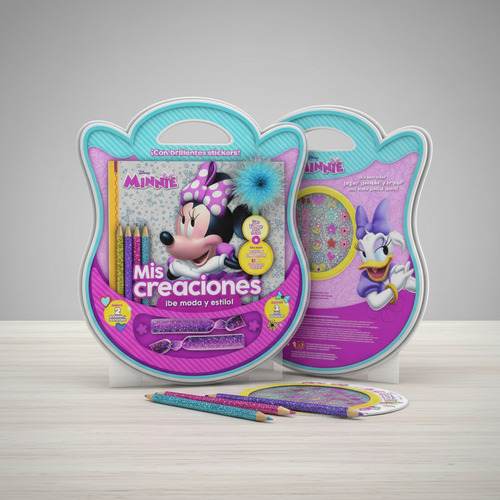 Mis Creaciones Set De Arte Minnie Mouse Stickers Libro Etc - Imagen 3