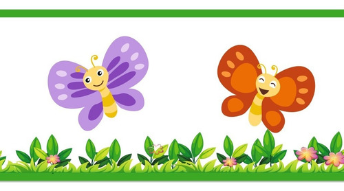 Mod-b32 Guardas Autoadhesivas Jardin Mariposas Pared 10mts Varios - Image 6