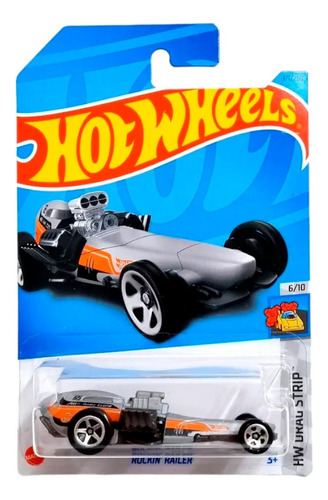 Hot Wheels Auto Rockin Railer Drag Strip Gris - Image 4