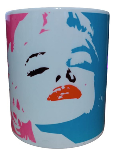 Taza Ceramica Marilyn Monroe Modelo Bicolor - Image 6