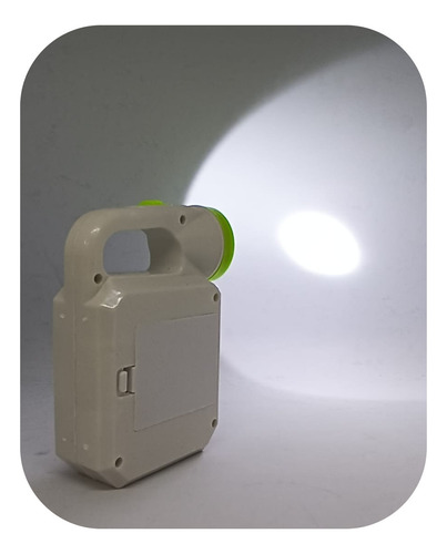 Linterna Led 2 Intensidades De Mano O Mesa Compacta Blanco Blanco - Imagen 8