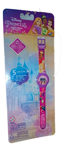 Reloj Digital Princesa Disney Original Dprj6 Violeta - Imagen 4