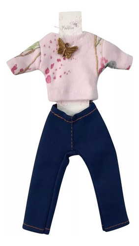 Ropa Para Muñeca De 29cm Sport Jean Remera Pollera Vestido - Imagen 12