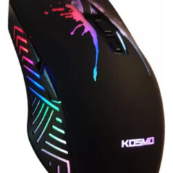 Mouse Gamer Kosmo Kos-mo219 7200 Dpi Rgb Usb 7 Botones Ergonómico Negro