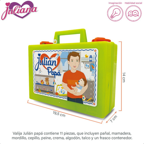 Julian Papá Valija Didactica Con Accesorios Para Tu Bebote - Image 5