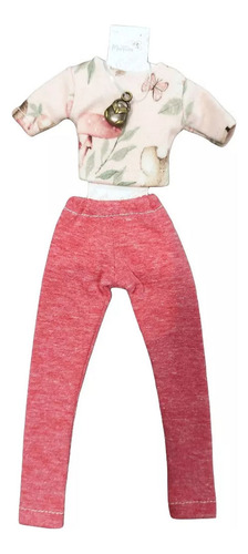 Ropa Para Muñeca De 29cm Sport Jean Remera Pollera Vestido - Imagen 6