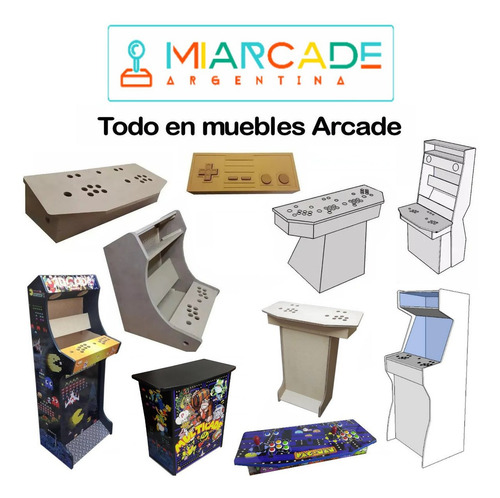 Mueble Arcade Bartop Modelo Bt45 Miarcade Argentina Gabinete - Image 3