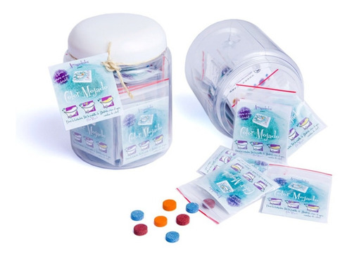 Pastillas X3 Color Mojado Arrugadedos Para Teñir El Agua