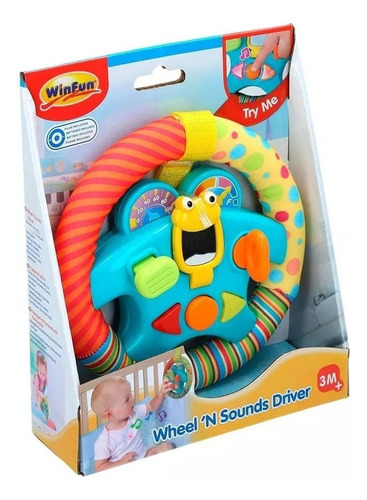 Volante Musical Con Sonidos Y Luces Winfun Para Bebes - Image 6