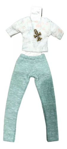 Ropa Para Muñeca De 29cm Sport Jean Remera Pollera Vestido - Imagen 8