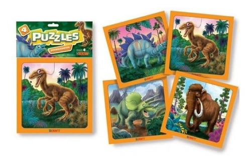 Duravit Dinosaurio 4 Puzzles 4 Piezas
