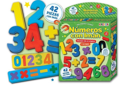 Numeros Con Iman De Goma Eva 42 Piezas Imprenta Mayuscula - Image 3