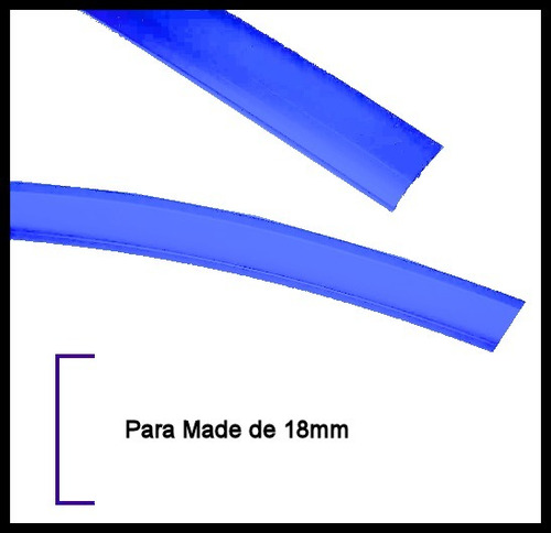 Tapacanto Flexible Azul Para Arcade Y Muebles X 12 Metros - Image 3
