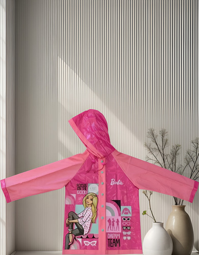 Piloto Impermeable Barbie Original Varios Talles Wabro - Imagen 3