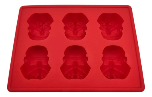 Star Wars Stormtrooper Molde Hielo Chocolate Silicona Bombon Rojo - Image 7