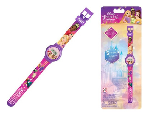 Reloj Digital Princesa Disney Original Dprj6 Violeta - Imagen 3