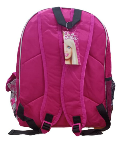 Mochila Espalda Barbie Brillos 16 Pulgadas Primaria Plateado Fucsia Barbie - Imagen 6