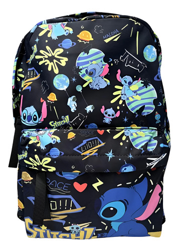 Mochila Espalda Stitch 16 Pulgadas 40cm Stich Negro Stitch - Image 3