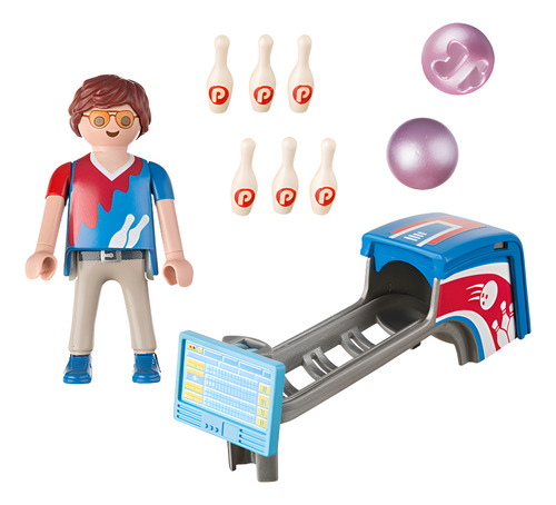 Playmobil 9440 Jugador De Bolos Bowling Multicolor