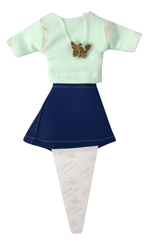 Ropa Para Muñeca De 29cm Sport Jean Remera Pollera Vestido - Imagen 17