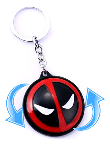 Llavero Metalico Dead Pool Deadpool Rojo - Imagen 4
