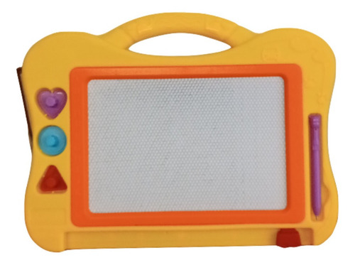 Pizarra Mágica Con Manija Lápiz Y Sellos Naranja - Image 3