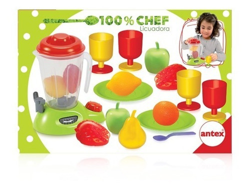 Licuadora De Juguete Con Frutas Y Accesorios Antex 1155 Rojo - Image 3