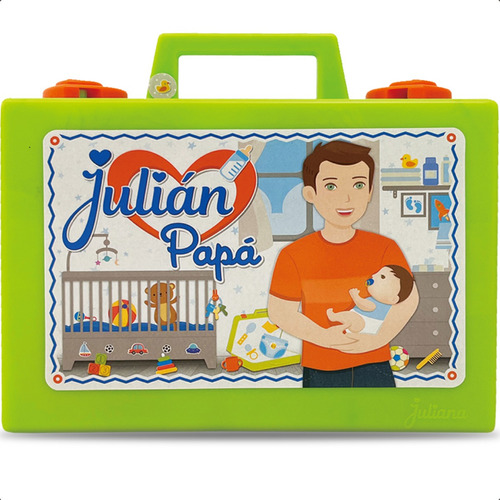 Julian Papá Valija Didactica Con Accesorios Para Tu Bebote