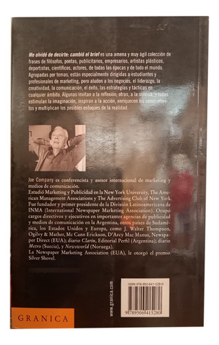 Libro Me Olvide De Decirte: Cambio El Brief - Company, Joe - Image 3