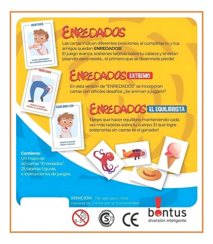 Juego De Mesa Juegos Para Llevar Cartas Enredados Bontus - Image 3