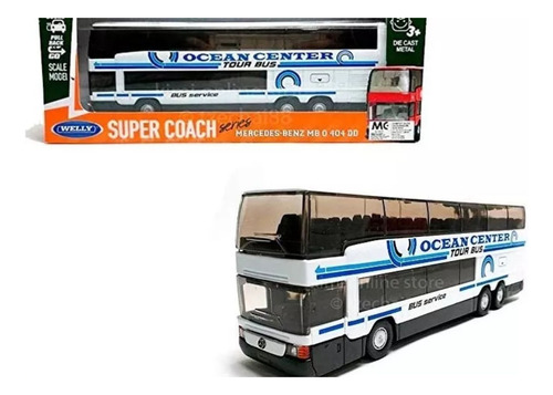 Micro A Escala Welly Mercedes-benz Mbo404dd 1/64 Pullback Ab