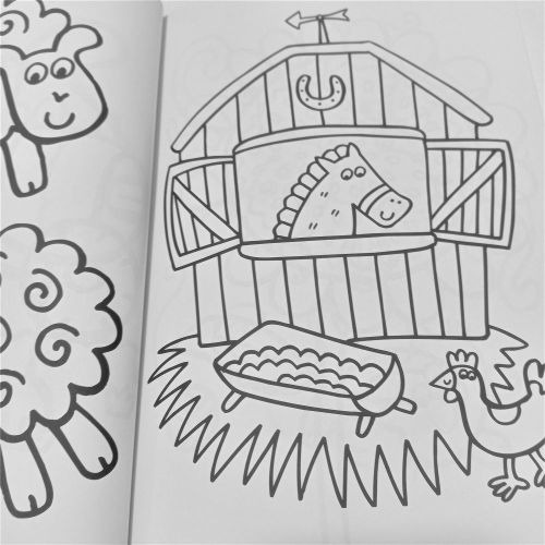 Libro Divertite Pintando Animales De Granja Crayones Forma - Image 5
