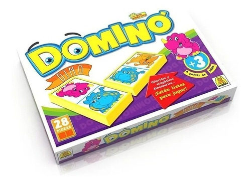 Juego Domino Dino Dinosaurios Fichas Plasticas Implas - Image 3