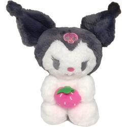 Peluche Kuromi Negro 25cm Super Suavecito Blanco