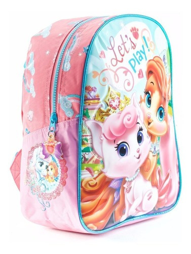 Mochila Escolar Princesas Disney Fucsia 30cm X 25cm X 12cm Niñas - Imagen 3