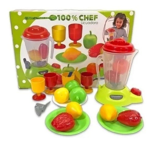 Licuadora De Juguete Con Frutas Y Accesorios Antex 1155 Rojo - Image 7