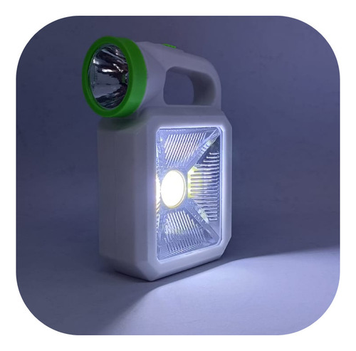 Linterna Led 2 Intensidades De Mano O Mesa Compacta Blanco Blanco - Imagen 4