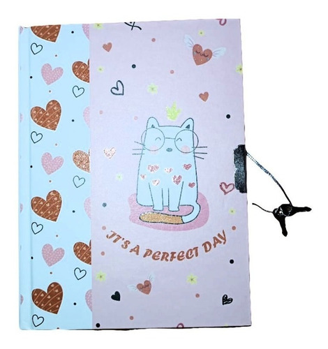 Diario Intimo Con Llave Gatito Perfect Day - Colours