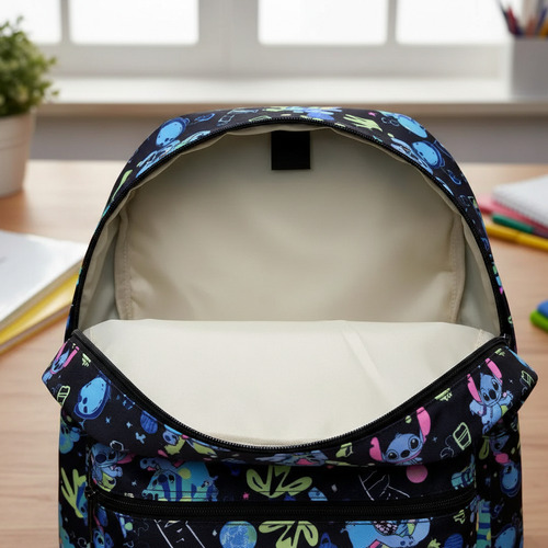 Mochila Espalda Stitch 16 Pulgadas 40cm Stich Negro Stitch - Image 5