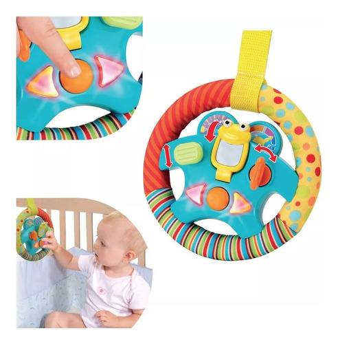 Volante Musical Con Sonidos Y Luces Winfun Para Bebes - Image 3