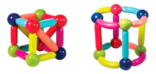 Magnetik Shapes Ditoys Juego Didáctico 25 Piezas Magnéticas Para Armar Figuras 3d - Colores Vibrantes Y Formas Geométricas - Imagen 6