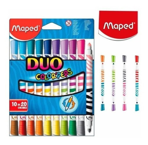 Marcadores Duo Color Peps Maped Bicolor X 10-20 - Image 4