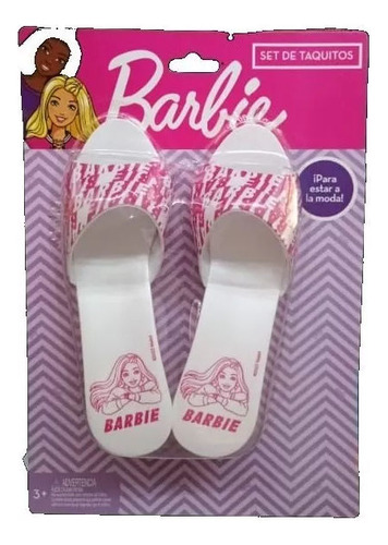 Set De Taquitos Barbie Zapatitos Para Nena Miniplay Blanco Unico - Image 6