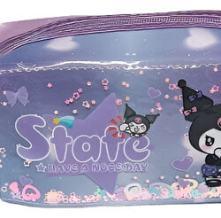 Cartuchera Kuromi Brillos Rectangular Un Cierre