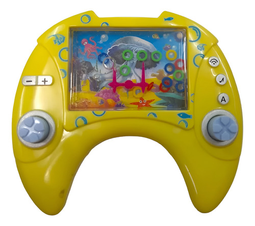 Juego De Agua Forma Joystick Animales Marinos Vs Colores Amarillo