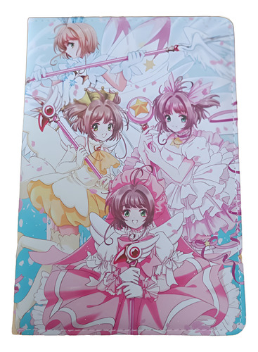 Cuaderno Sakura Card Captor Tapa Dura Acolchada Rosa
